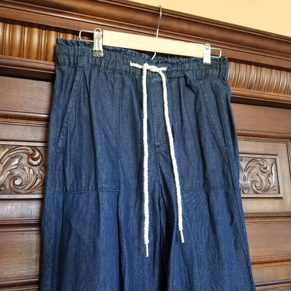 Chambray Palazzo Pants - Picture 3 of 8